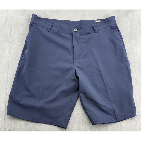 Adidas Golf Shorts Mens 36 Blue Climalite Performance Classic Fit 2 Pair Lot - Picture 2 of 16